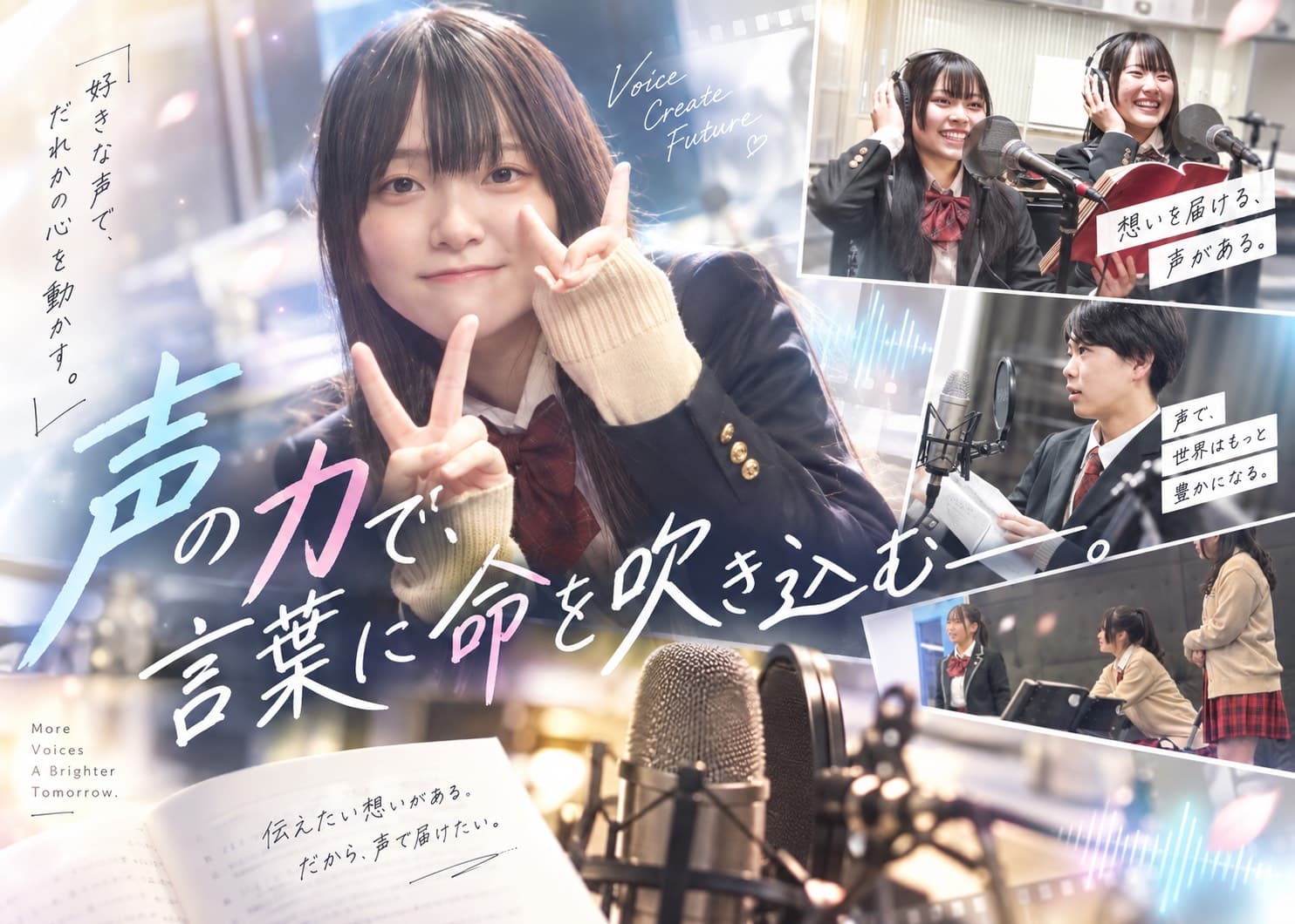 声の力で、言葉に命を吹き込む――。愛知芸術高等専修学校 声優コースで叶える、夢への第一歩