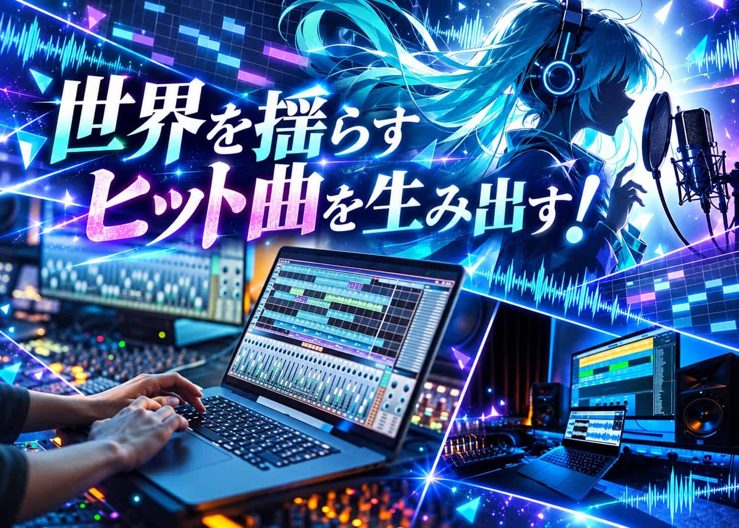 世界を揺らすヒット曲を生み出す！ボカロ PやDTM作家を目指す「ミュージックコース」で中学生・高校生から叶える作曲家への道